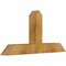 Ekena Millwork Portland Rough Sawn Timber Gable Bracket, Western Red Cedar, 36"W x 18"H x 4"D x 4"F, 12/12 Pitch GBW036X18X0404POR00RWR - alternate 5